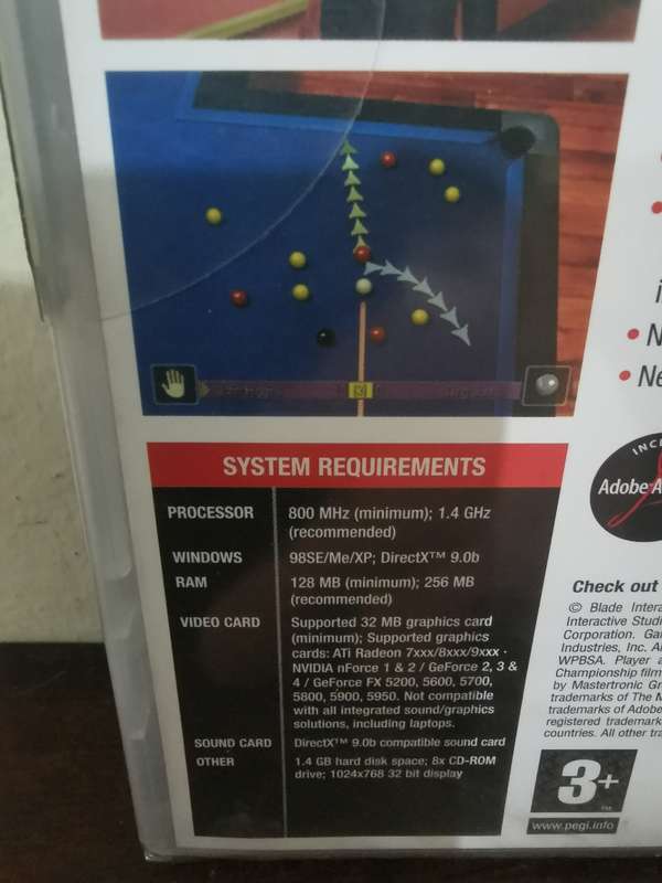 New and Sealed - SEGA World Snooker Championship 2005 on PC