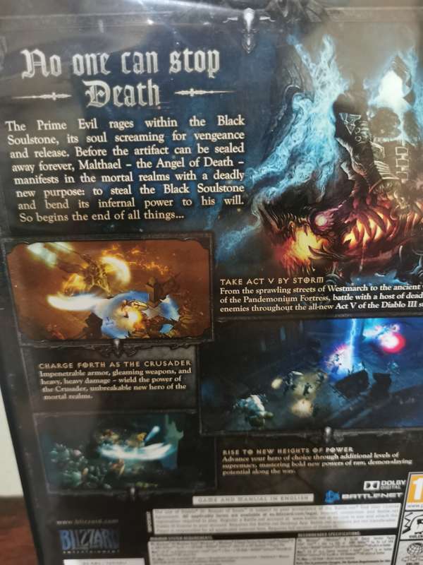 Boxed Edition of Diablo 3 - Reaper of Souls Expansion Set on PC