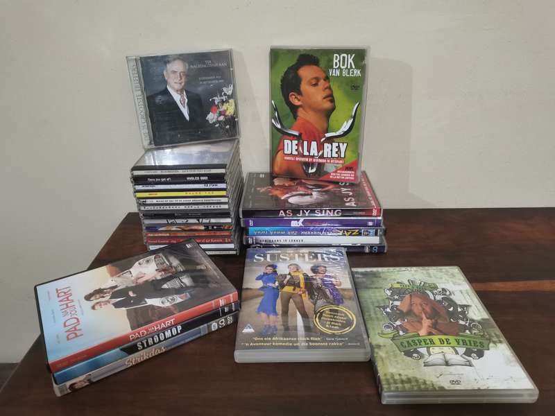 MASSIVE Afrikaans Music, Movie and Comedy Collection on DVD and CD
