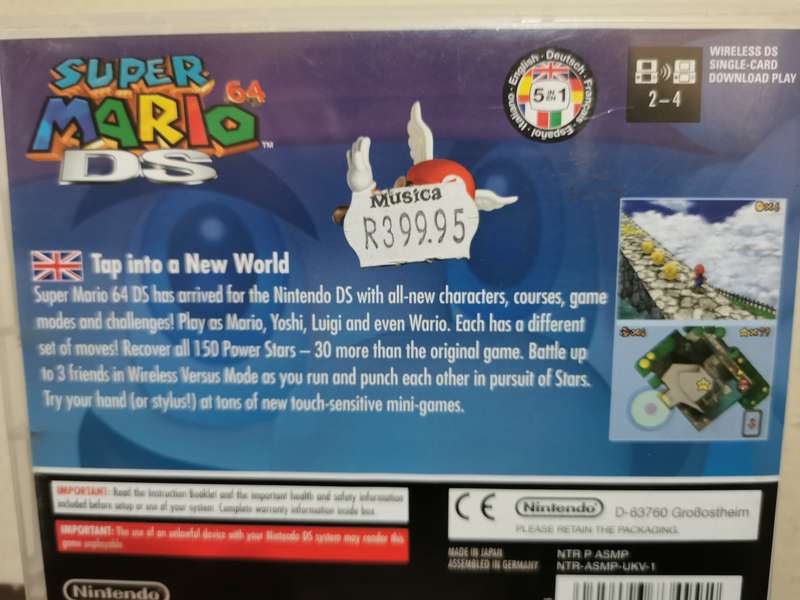 Super Mario 64 on Nintendo DS with Booklet