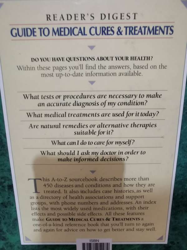 Reader's Digest Guide to Medical Cures and Treatments
