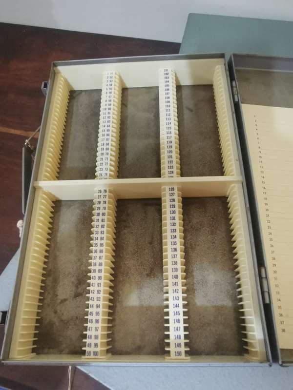 Vintage 35mm Slide Metal Storage Cases x3