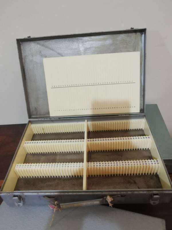 Vintage 35mm Slide Metal Storage Cases x3