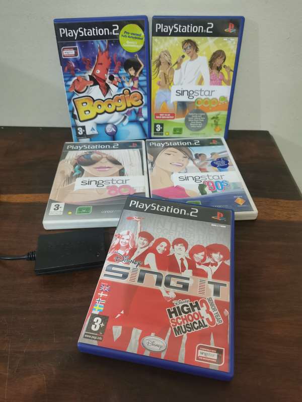 Singstar Collection for PlayStation 2 with extra Adapter