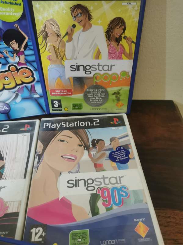 Singstar Collection for PlayStation 2 with extra Adapter