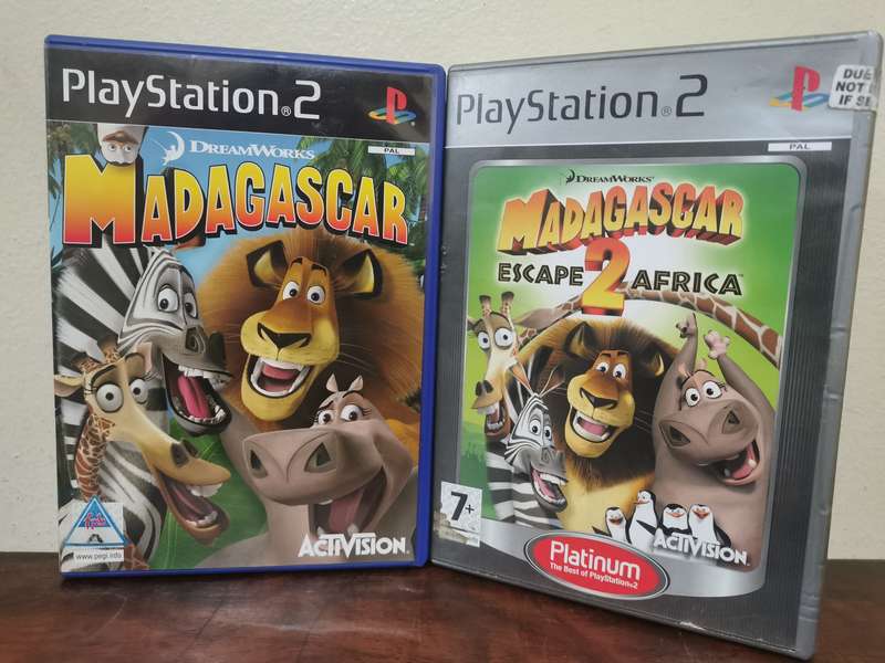 Madagascar 1 AND 2 on PlayStation 2