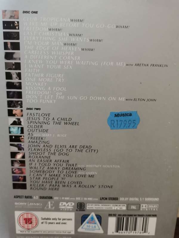 George Michael Music DVD and CD Box Set