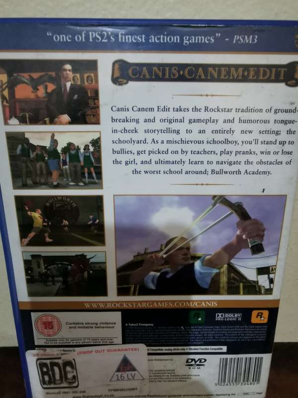 Bully, Canis Canem Edit on PlayStation 2 with Booklet