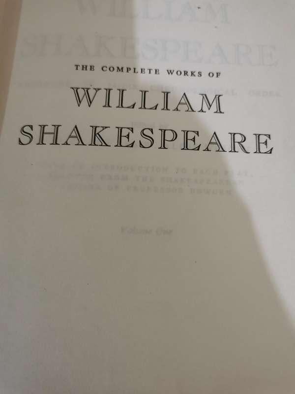 The Complete Works of William Shakespeare - Rare Antique Book