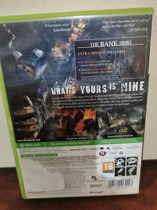 Thief on Xbox 360