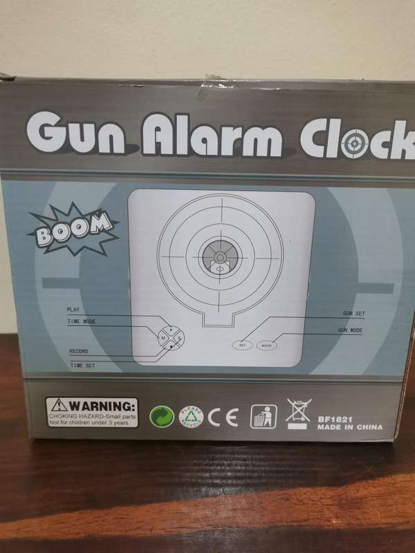 Gun Alarm Clock - New and in Box