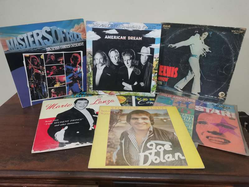 Collection of x8 Music LPs