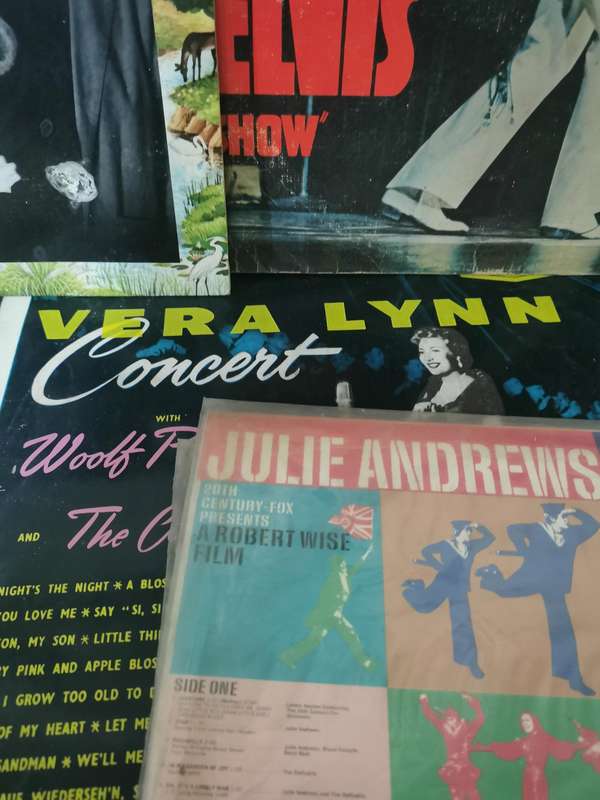 Collection of x8 Music LPs