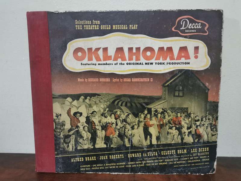 Antique Shellac 78s Record Set of Oklahoma the Musical x6 Records