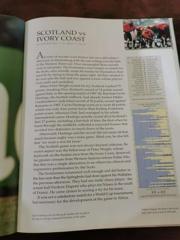 The Story of the Rugby World Cup South Africa 1995 - Large Hardcover