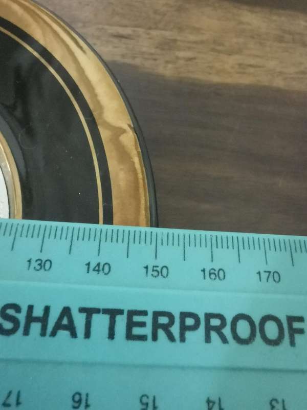 24K Gold Trim Dubai Display Plate