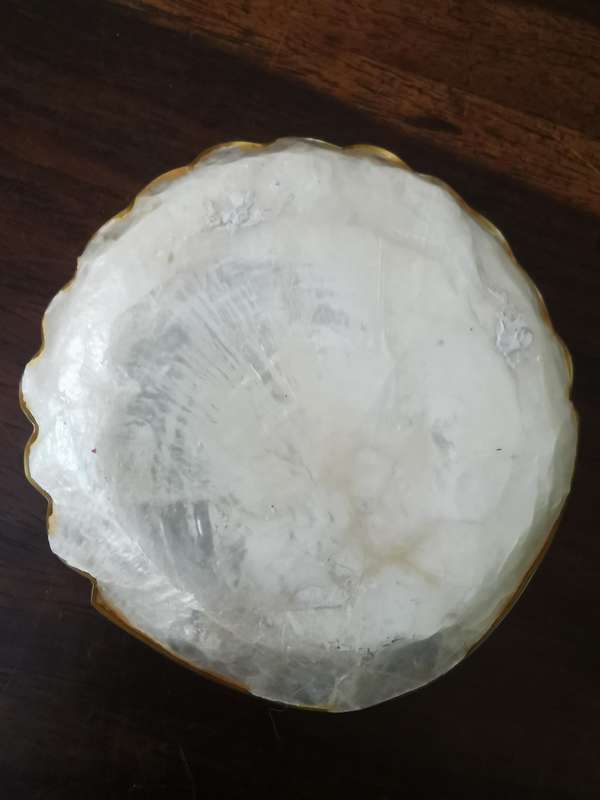 Mother of Pearl with Gold Trim Map of Phuket Thailand
