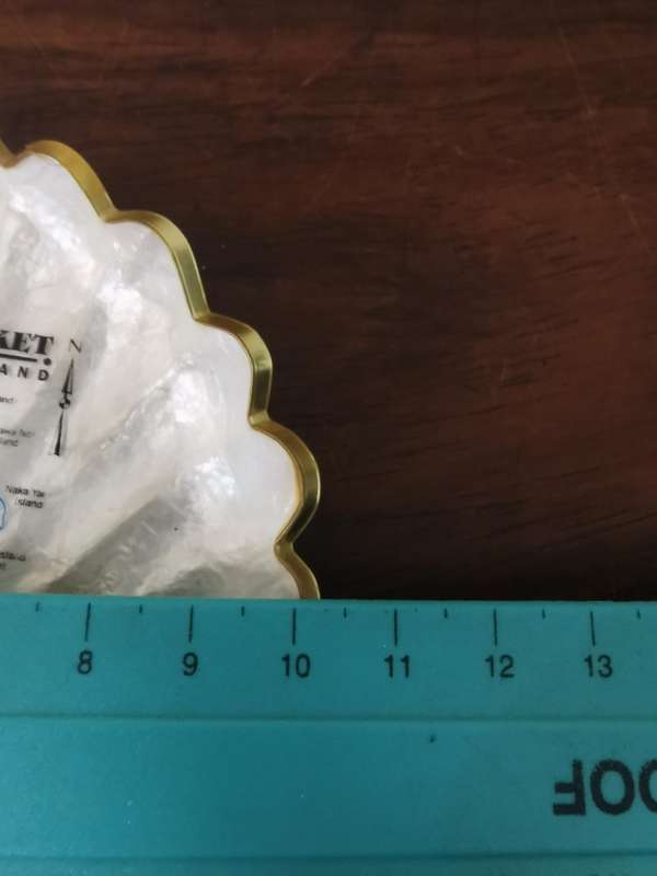 Mother of Pearl with Gold Trim Map of Phuket Thailand