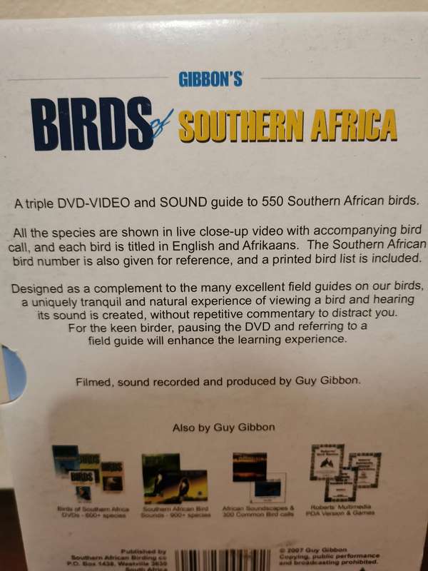 Gibbon's - Birds of Southern Africa Triple DVD Box Set