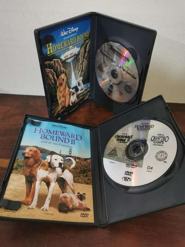 Homeward Bound 1 and 2 on DVD
