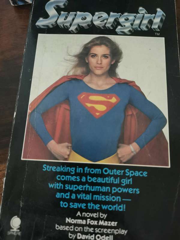 Vintage Batman and Supergirl Screenplay Novel Pair