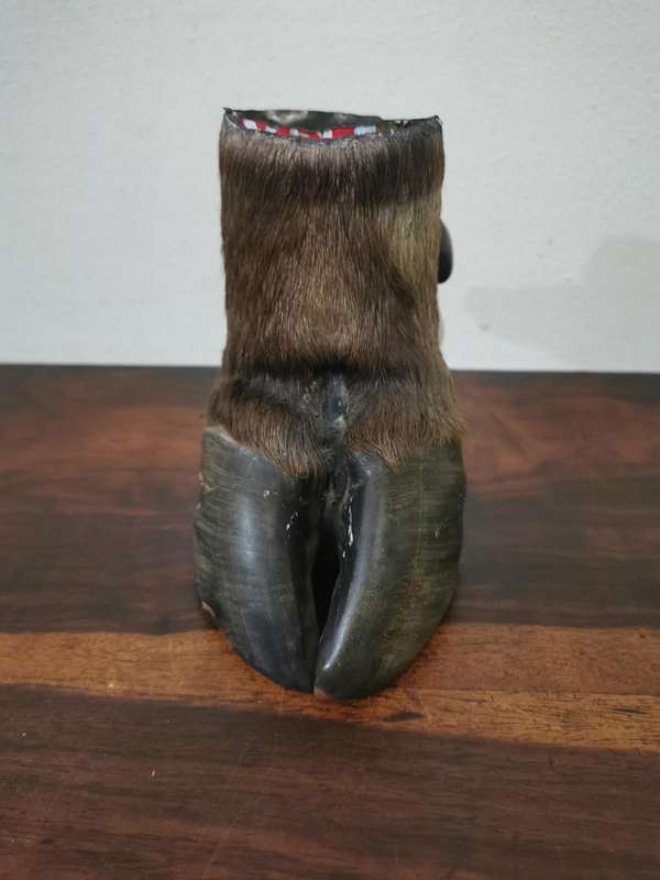 Vintage Buffalo Hoof Ashtray