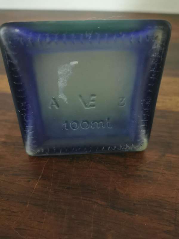Stunningly Unique Vintage Glass Perfume Bottle for Display