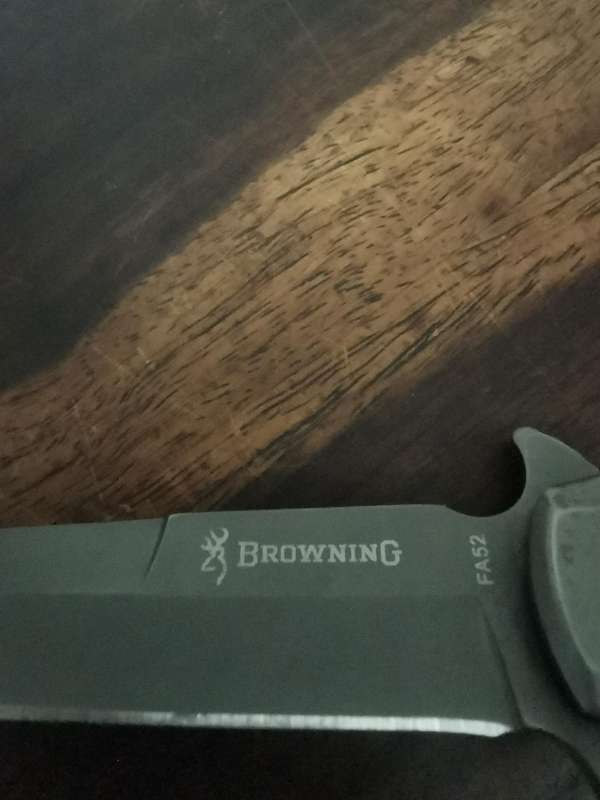 Browning Switchblade with Wooden Inlay Handle