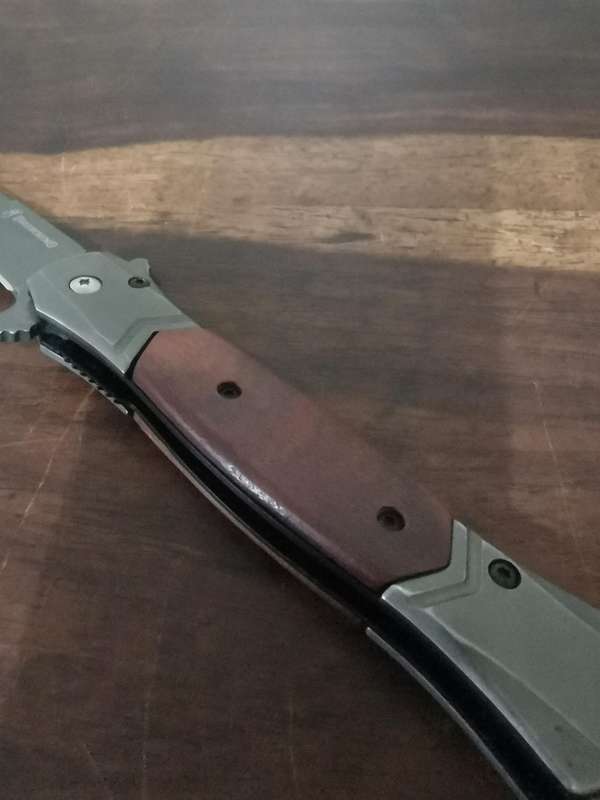 Browning Switchblade with Wooden Inlay Handle
