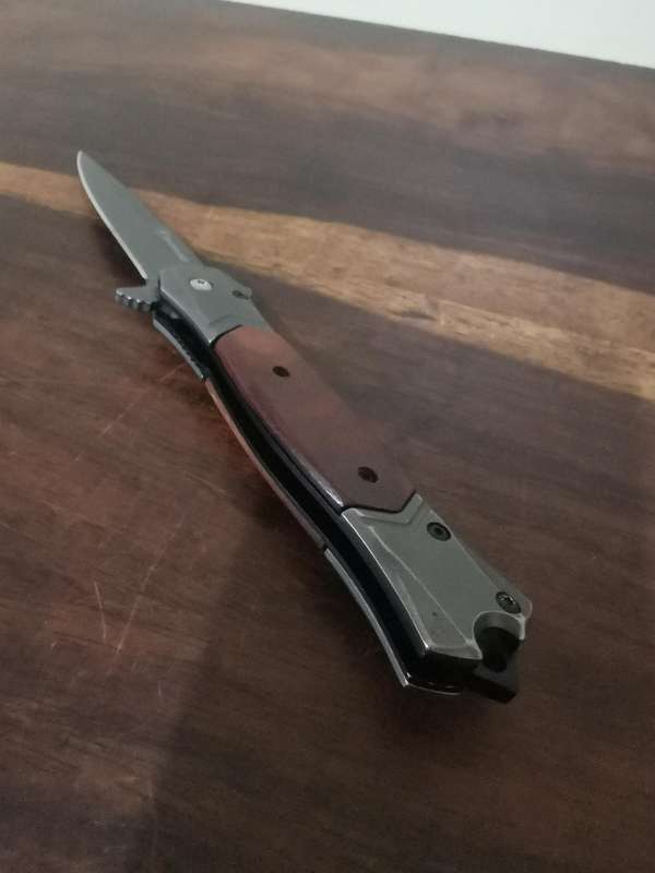 Browning Switchblade with Wooden Inlay Handle