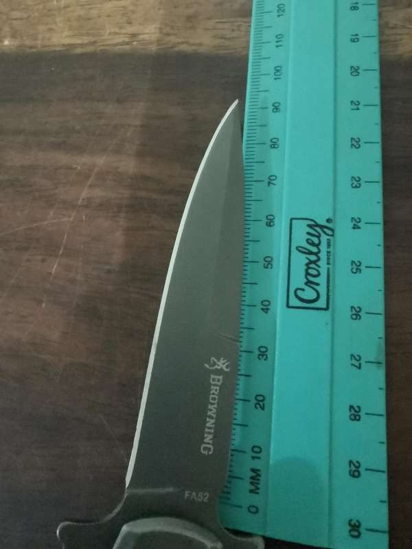 Browning Switchblade with Wooden Inlay Handle