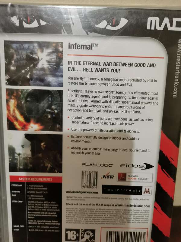 New and Sealed PC Game Pair - Civilization 4 and Infernal