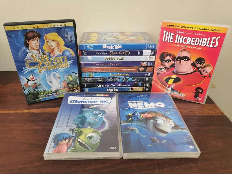 Selection of Animation Movies on DVD x13