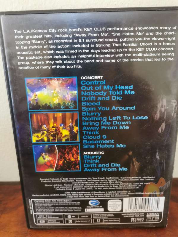 Rare, Puddle of Mud - Striking that Familiar Chord Music DVD