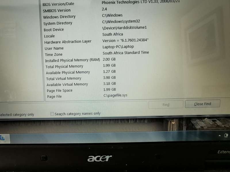 Acer laptop