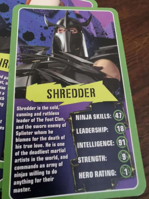 Teenage Mutant Ninja Turtles Top Trumps Deck