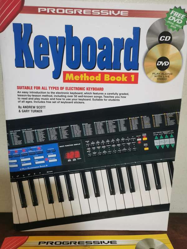 Keyboard Method Book 1 AND 2 - Like New with all Discs included