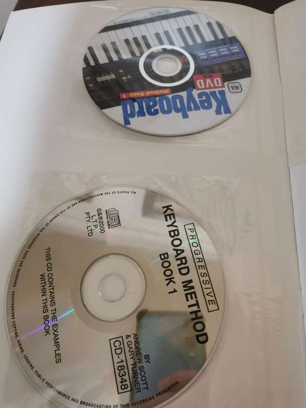 Keyboard Method Book 1 AND 2 - Like New with all Discs included