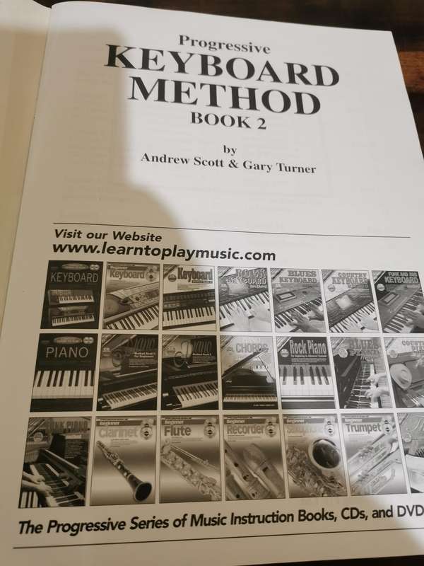 Keyboard Method Book 1 AND 2 - Like New with all Discs included