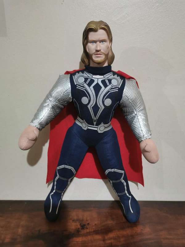 40cm Tall Thor Plushy with Rubber Head