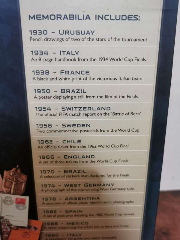 The Treasures of the World Cup, Illustrated Book with Rare Memorabilia