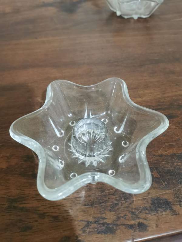 Beautiful Vintage Cut Glass Candle Holder