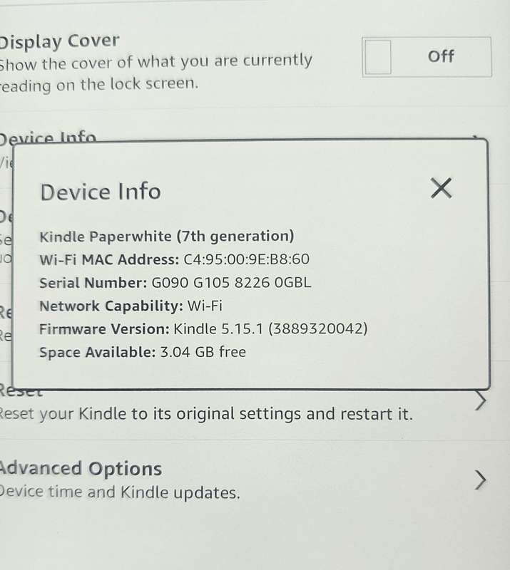 Amazon Kindle Paperwhite - 7th Generation - 4GB - Wi-Fi - 6 Inch