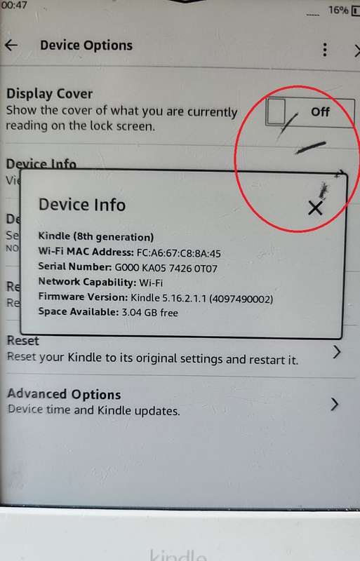 Amazon Kindle Basic - 8th Generation - 4GB - Wi-Fi - 6 Inch