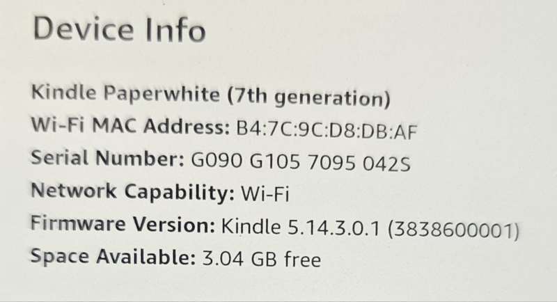 Amazon Kindle Paperwhite - 7th Generation - 4GB - Wi-Fi - 6 Inch