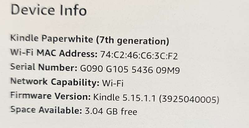 Amazon Kindle Paperwhite - 7th Generation - 4GB - Wi-Fi - 6 Inch