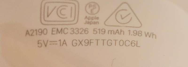 Genuine Apple Airpods Charging Case ONLY for Replacement - A2190 for AirPods Pro 1