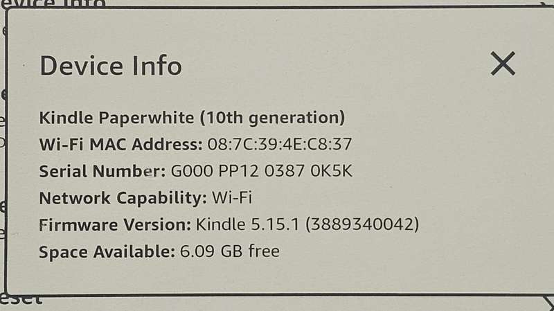 Amazon Kindle Paperwhite 10th GEN - 8GB - Wi-Fi - 6 Inch (with built-in light) WATERPROOF