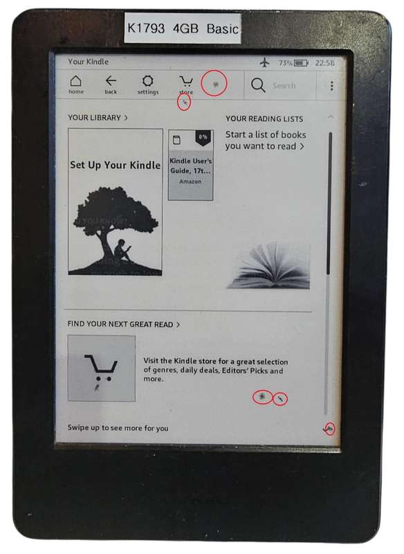 Amazon Kindle BASIC - 7th Generation - 4GB - Wi-Fi - 6 Inch
