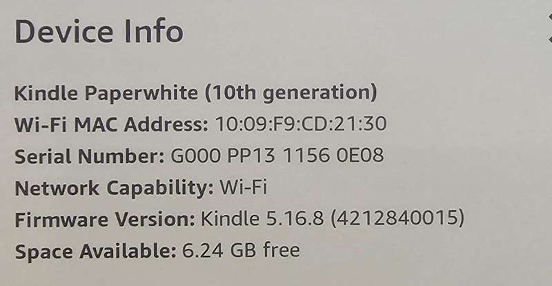 Amazon Kindle Paperwhite (built-in backlight) - 10th Generation - 8GB - Wi-Fi - 6 Inch (Waterproof)